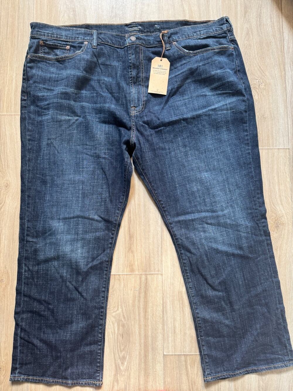 NWT Lucky Brand 181 Relaxed Straight Fit Jeans for Men, Size 50x30